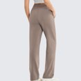 thumbnail image 3 of Womens Sweat Pants, Fashion Casual Solid Color Waist Sweatpants with Side Pockets, 3 of 6