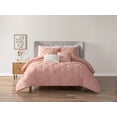 thumbnail image 1 of Home Trends 5-Piece Blush Pintuck Comforter Set, 1 of 6