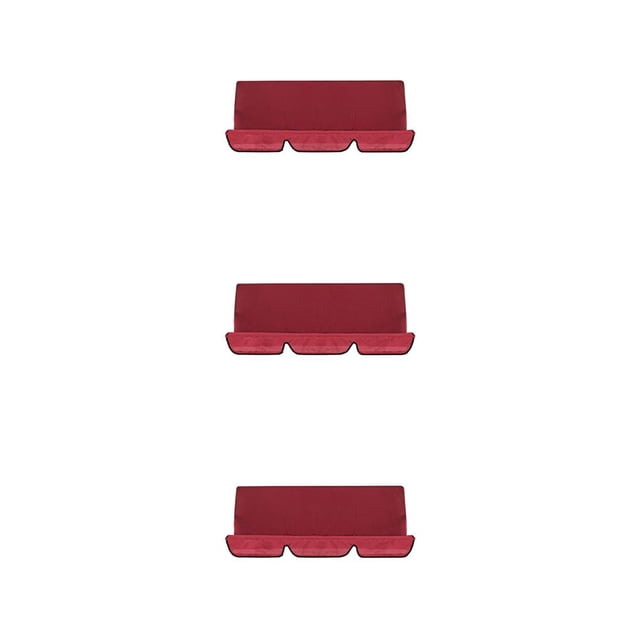 relayinert Made With Polyester Sturdy And Waterproof Swings Cushion Covers For Outdoor wine red 3Set