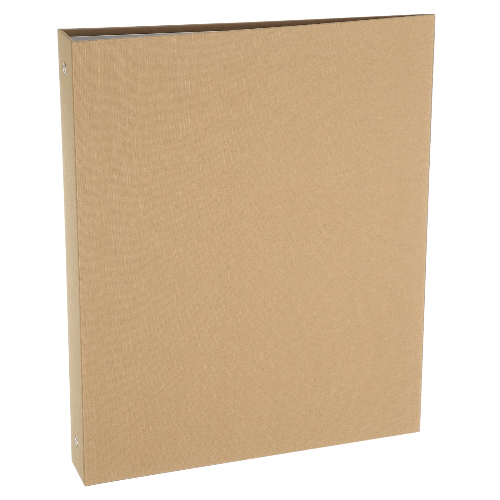 Uxcell 3 Ring Binder, A4 Size Flexible Round Binder Big Capacity Linen Planner Binder for Business Home Classroom, Ginger Yellow