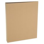 Uxcell 3 Ring Binder, A4 Size Flexible Round Binder Big Capacity Linen Planner Binder for Business Home Classroom, Ginger Yellow