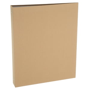 Uxcell 3 Ring Binder, A4 Size Flexible Round Binder Big Capacity Linen Planner Binder for Business Home Classroom, Ginger Yellow