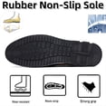 thumbnail image 3 of Mocassins Décontractés pour Hommes Mode Simples en Cuir Marche Oxford Respirants Confortables à Enfiler Pantoufles Rouges 8.5 US, 3 of 7
