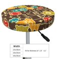 thumbnail image 4 of Easygdp Robot and Monsters Print Easy To Install Bar Stool Covers&Stool Covers Round&Elastic Stool Cover, Barstool Covers,Washable&Bottom With Elastic Edge-12 inch, 4 of 7