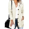 thumbnail image 2 of 2025 Womens Casual Knit Cardigan Womens Plus Size Open Front Sweaters Sweater Large Size Loose Womens Sweatshirt Cardigan Button, 2 of 4