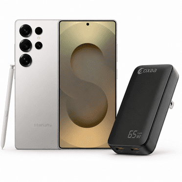 Samsung Galaxy S25 Ultra (256 Go, 12 Go de RAM), Galaxy AI, AMOLED 2X 6,9”, Écran 120Hz, Caméra 200MP, Vidéo 8K, Zoom Spatial Amélioré jusqu'à 100x AI, S-Pen (avec Adaptateur OXAA 65W)