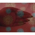 thumbnail image 4 of oneOone Viscose Chiffon Fabric Spiral & Floral Block Print Fabric By Yard 42 Inch Wide, 4 of 4