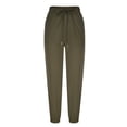 thumbnail image 3 of Womens Solid Color Comfortable Leisure Pants Waistband Sweatpants Pants Length Pants, 3 of 7