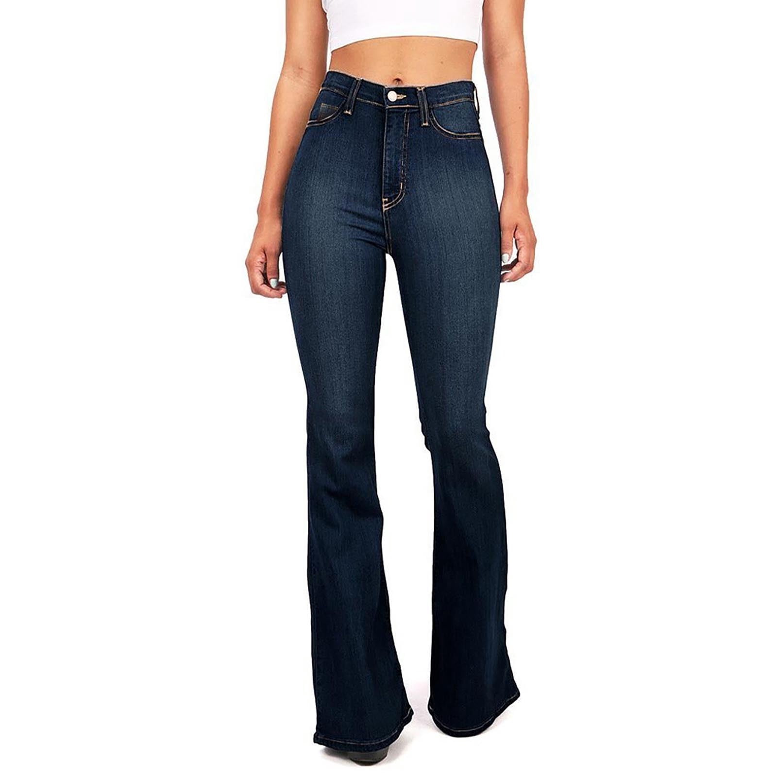 Bell Bottom Jeans for Women Women's Stretchy Boot Cut Flare Denim