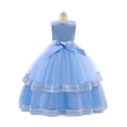 thumbnail image 2 of HAWEE Robe en Dentelle pour Fille pour Enfants Mariage Demoiselle d'Honneur Concours Fête Formelle Longue Robe Princesse Communion Robes en Tulle, 2 of 6