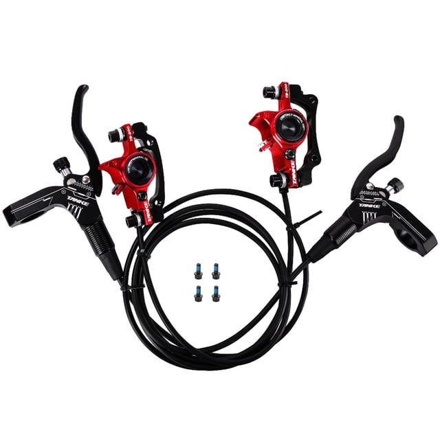 Bicycle Hydraulic Disc Brakes Front Rear Calipers Set for MTB Mountain Bike Left Right Brake Lever Kit with 160mm Disc Rotor