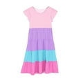 thumbnail image 5 of Plebaso Robes d'Été Décontractées pour Bébés Filles à Manches Volantées, Col Rond, Couleur Unie, Robe à Volants, Vêtements de Mode pour Filles, 5 of 5
