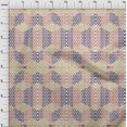 thumbnail image 4 of oneOone Silk Tabby Purple Fabric Geometrical Fabric For Sewing Printed Craft Fabric By The Yard 42 Inch Wide, 4 of 4
