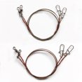thumbnail image 1 of 2 Pcs Lignes de Pêche Haute Résistance Résistance à l'Usure Forte Tension avec Anneau à Broche Anti-Morsure Titane Acier Inoxydable Lignes de Pêche en Mer Fournitures de Pêche, 1 of 7