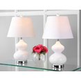 thumbnail image 3 of Safavieh Eva Double Gourd Glass Lamp in White (Set Of 2), 3 of 6
