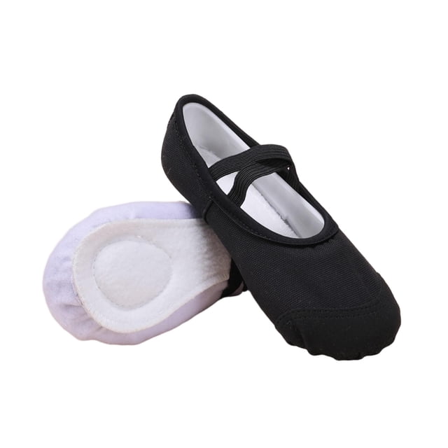 Children's Solid Color Dance Shoes Soft Sole Practice Shoes Elastic Laces Shaping Shoes Dance Shoes