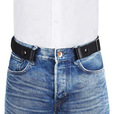 No Buckle Invisible Stretch Belt Buckle-Free Elastic Belt for Women and Men for Jeans Dress