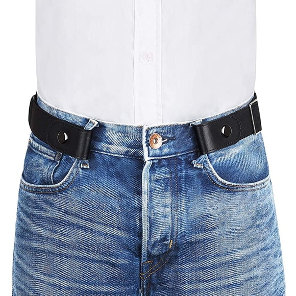 No Buckle Invisible Stretch Belt Buckle-Free Elastic Belt for Women and Men for Jeans Dress