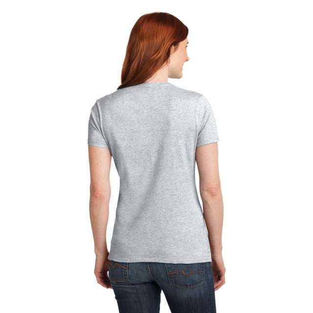 Hanes Dames 4.5 oz. 100% Coton Ringspun nano-T T-Shirt à Col en V