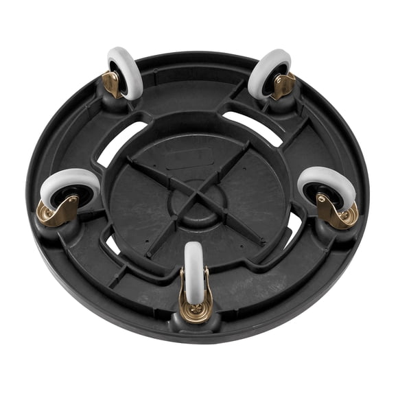 Roulant pour poubelles KFFKFF, compatible avec les Containers de 20, 32, 44 et 55 gallons, base ronde à roulettes avec 4 roues verrouillables, capacité de charge de 500 lb, robuste