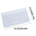 thumbnail image 3 of Clavier de Machine à Écrire Sans Fil Portable Bluetooth Couleur Clavier d'Ordinateur, Mini Machine à Écrire Rétro Sans Fil Compacte au Design Flexible Clavier, Design Compact Ultra-Mince, 3 of 3