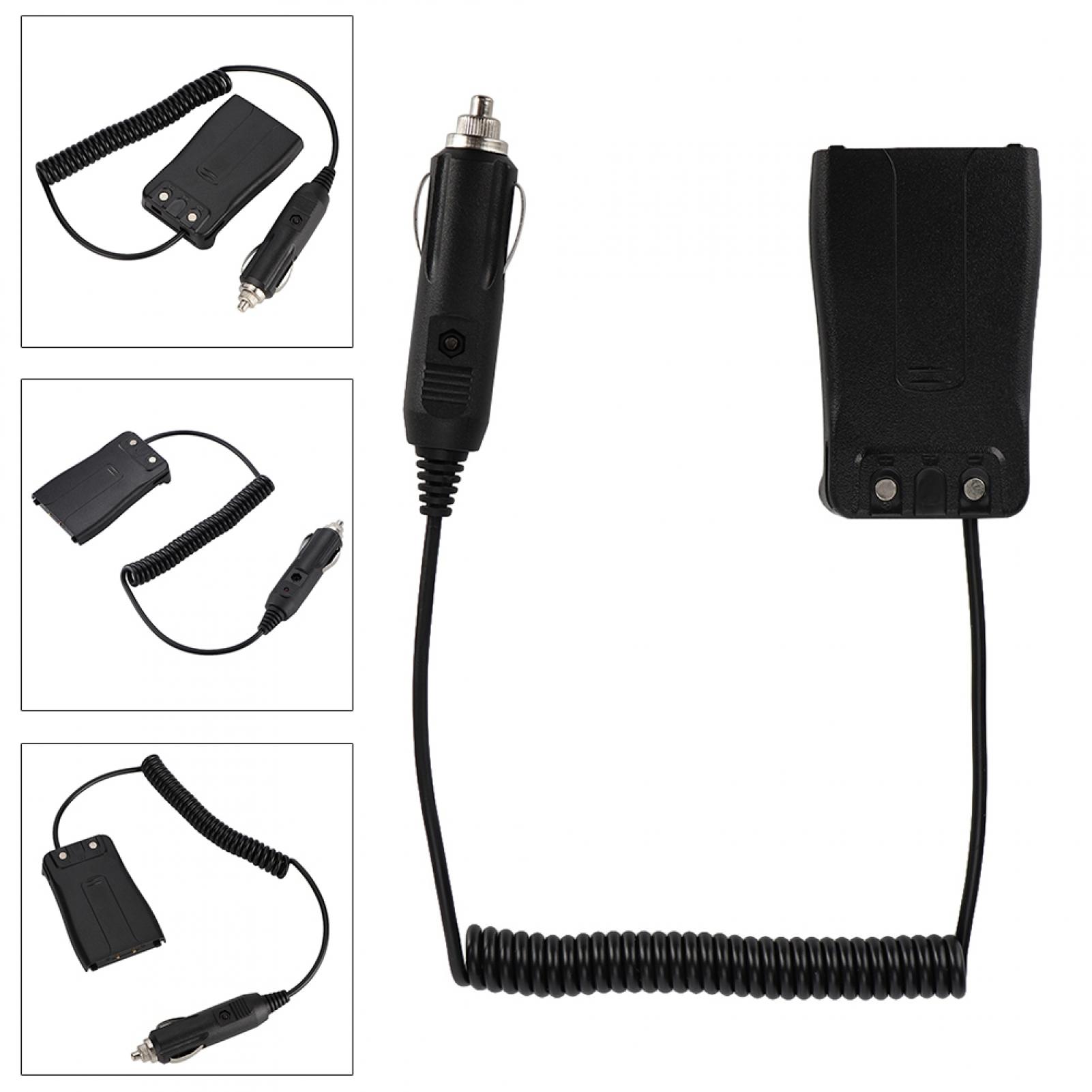 FLAMEEN Car Battery Adapter, 12V Battery Eliminator With Charger Adapter For BF-666S/777s/888s