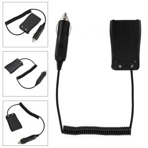 FLAMEEN Adaptateur de batterie de voiture, 12V Éliminateur de batterie avec adaptateur chargeur pour BF-666S/777s/888s