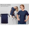 thumbnail image 5 of oneOone Cotton Cambric Navy Blue Fabric Geometric Sewing Craft Projects Fabric Prints By Yard 56 Inch Wide, 5 of 5