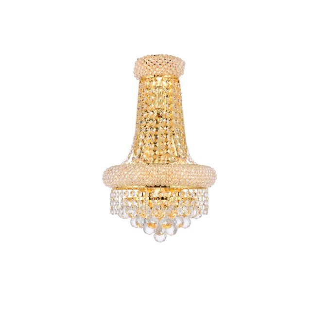 Elegant Lighting Primo 17" 4 Light Royal Crystal Wall Sconce