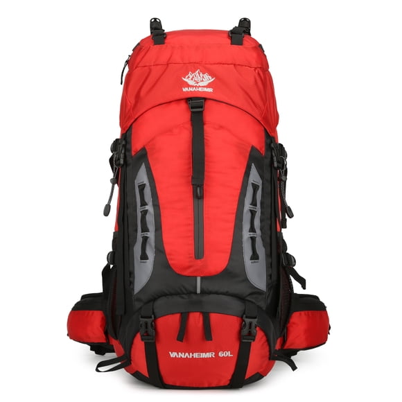 60L Travel Hiking Camping Backpack with Rain Cover,Backpack Water Resistant,Climbing Backpack for Men Women