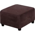 thumbnail image 1 of Gkeoshab Sofa Cover Square Ottoman Ottoman Slipcover Square Footstool Protector Storage Stool Ottoman Stretch With Elastic Bottom Feature Real Velvet Plush Fabric（Length：27 32 Inch） Home & Garden, 1 of 7