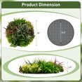 thumbnail image 3 of Costway 2 Pack Round Framed Artificial Foliage Wall Art with 9 Types of Mixed Faux Plants, 3 of 10