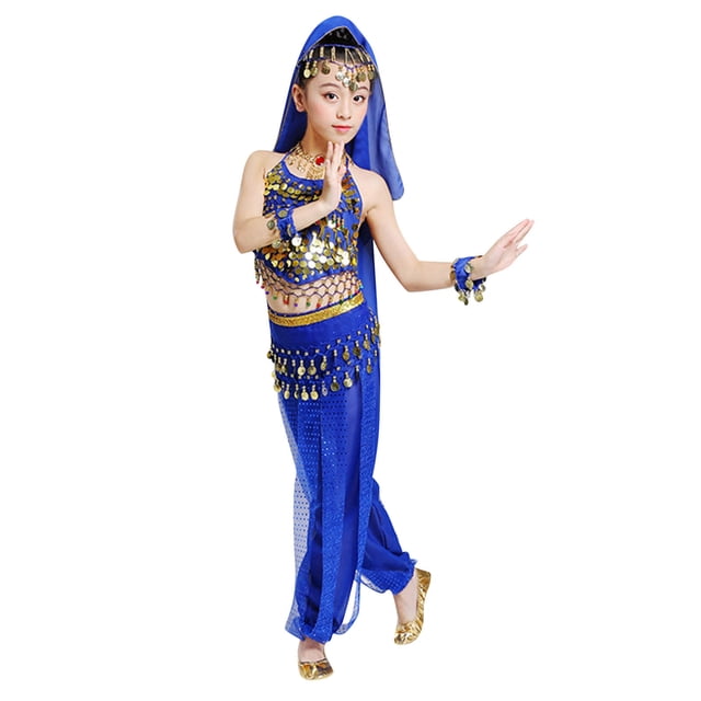 Ensemble de Danse Indienne pour Enfants 2025 5T s Ensemble Performance s Ensembles Assortis