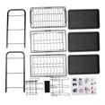 thumbnail image 3 of Amdohai 3-Tier Rustproof Dish Drying Rack Carbon Steel Dish Rack Multifunctional Organizer Dish Drainer with Drainboard Hooks Utensil Holder, 3 of 8