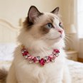 thumbnail image 1 of EGNMCR Adjustable Crystal Rhinestone Pet Necklace Bling Pet Jewelry For Small Medium Dogs Cats Wedding Party Holiday Pet Accessory Cute Gift For Pet Lovers Stone pets necklace, 1 of 6