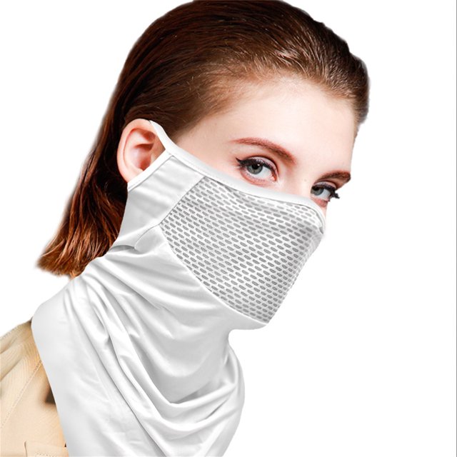 Ice Silk Earloop Face Breathable Bandana Scarf for Cycling Outdoor Sports