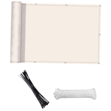 Balcony Screen Privacy Fence Wind Protection (HDPE) Weather Resistant for Deck, Patio, Backyard, Outdoor Pool, Porch, Railing 118x35inch