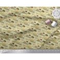 thumbnail image 3 of Soimoi Polyester Crepe Fabric Sleigh,Bread & Hot Dog Food Decor Fabric Printed Yard 42 Inch Wide, 3 of 3