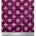thumbnail image 1 of Soimoi Rayon Fabric Circle & Floral Artistic Print Fabric by the Yard 42 Inch Wide, 1 of 1
