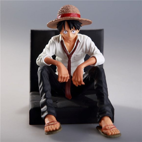 One Piece Photo-Style Sofa Luffy Hand-Made Model Collectible Decoration Anime Fans Desktop Ornament 4.73 inch