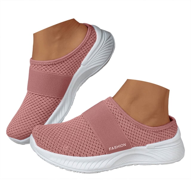 Dakaela Mocassins Orthopédiques pour Femmes Espadrilles Mule Été Confort Bout Fermé Chaussures de Marche Course