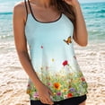 thumbnail image 2 of adviicd Ladies Swim Suits Women Ruffle High Waisted Tankini Swimsuit Tummy Control Bathing Suit(Light Green,S), 2 of 5