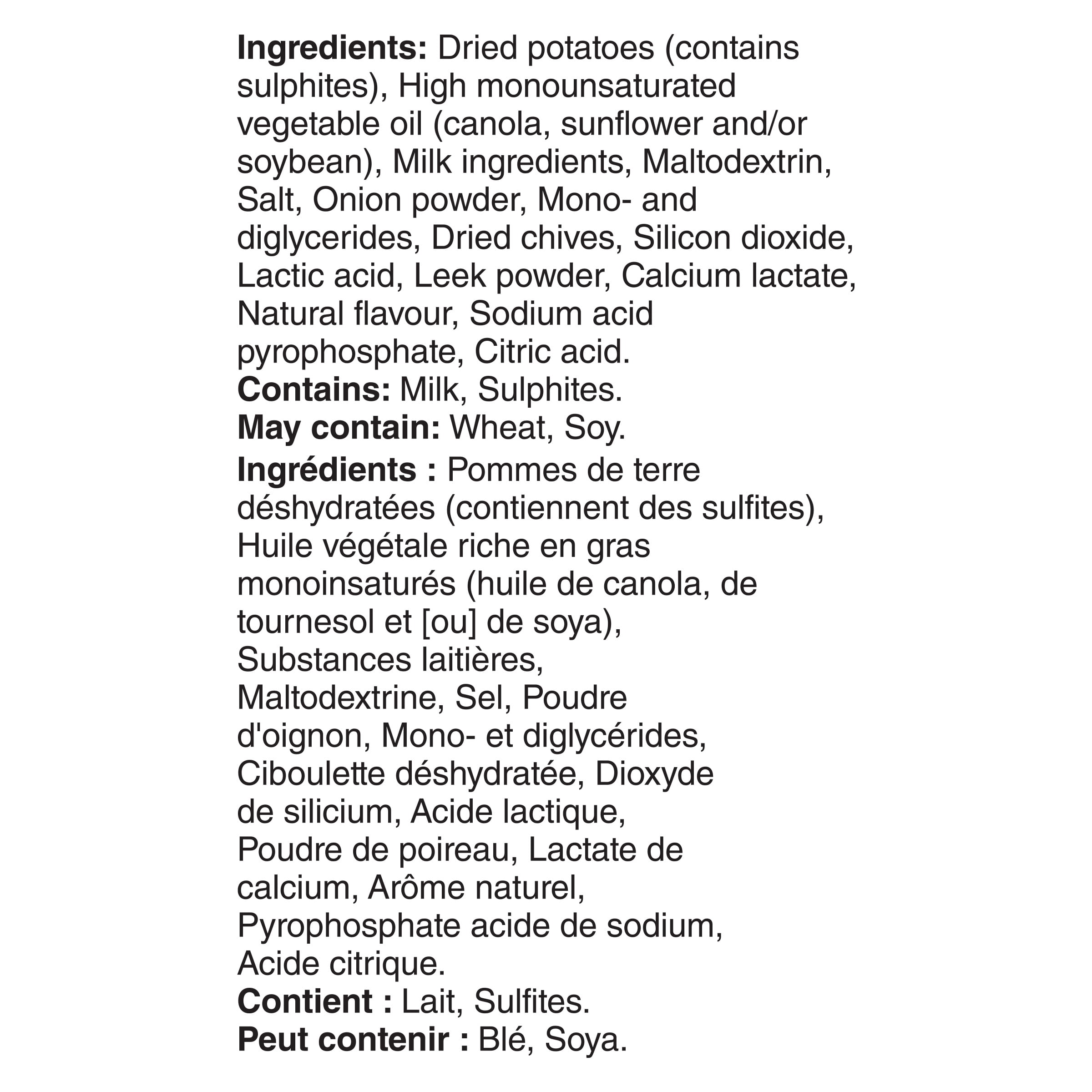 Purée de pommes de terre à la crème sure et aux ciboules de Betty Crocker