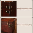 thumbnail image 4 of homeholiday Storage Trunk with Lock Composite Board Bedroom Living Room Treasure Chest Collection Cabinet, 4 of 6