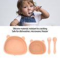 thumbnail image 3 of 4pcs Kids Dinnerware Set Toddler Utensils And Toddler Plates Panda Shape Plate, 3 of 8