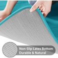 thumbnail image 4 of ORUYROP Memory Foam Bath Mat Rug, 24 x 17 Inches, Comfortable, Soft, Super Water Absorption, Machine Wash, Non-Slip, Thick, Easier to Dry for Bathroom Floor Rugs, Lake Blue, 4 of 7