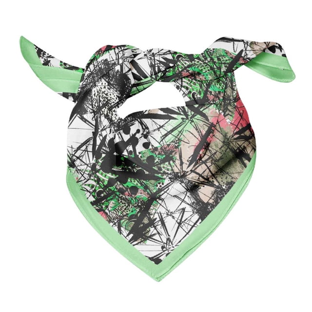 Bimba Cotton Voile Rectangular Printed Scarf Women Wrap Bandanas-40 x 80 Inches