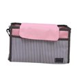 thumbnail image 3 of HONMEET 1Pack Diaper Bag for Baby Girl Pink Stripe Oxford Cloth for Daily Use, 3 of 5