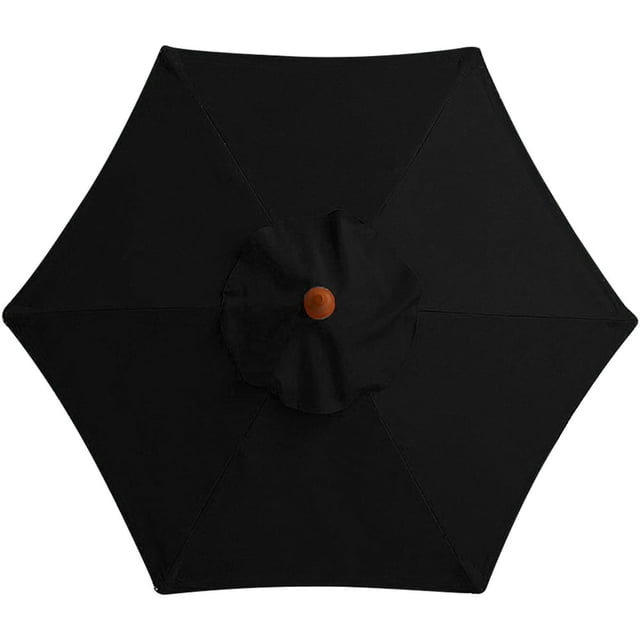 Parapluie de Remplacement Parapluie pour Parasol de Marché à 6 Nervures de 6,6 Pi pour Table Extérieure Parasol de Terrasse Housse de Remplacement