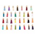 thumbnail image 3 of Ruiboury 100pack/lot Stand Out Unique Tassel DIY Tassel Accessory For Keychain Gifts AssortedColor-Silver 1Set, 3 of 6